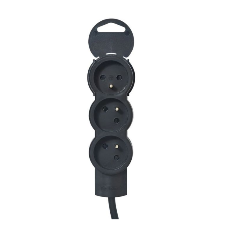 Multiprise Legrand 3X2P+T 16A 230V Avec Cordon 3M – Noir- 050035 Tunisie