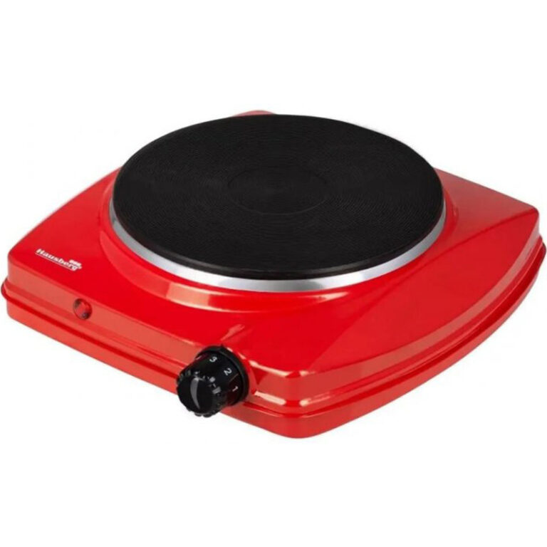 Plaque De Cuisson Électrique 1 Feu Hausberg 1500W HB-519RS Rouge Tunisie