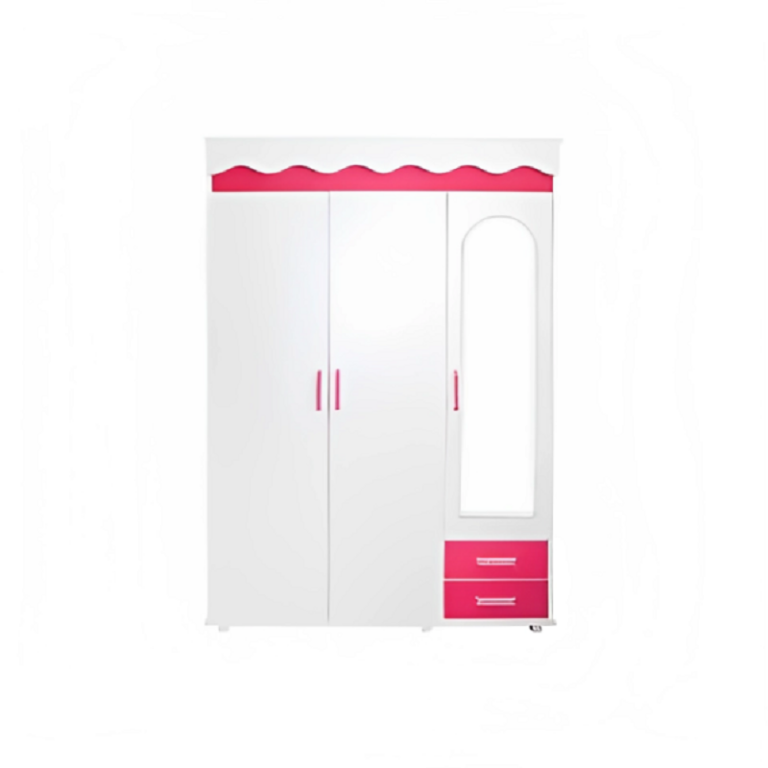 Penderie 3 Portes Alice Sotufab Rose Magenta – CHE15RS200 Tunisie