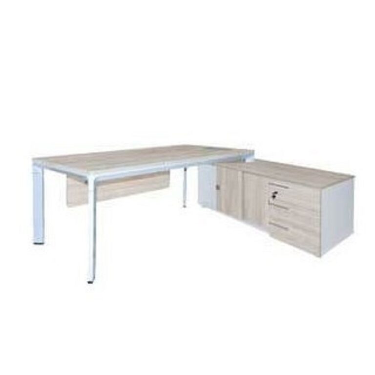 Bureau Excel Avec Retour Intégré Sotufab – Chêne Brut –  BD118 Tunisie