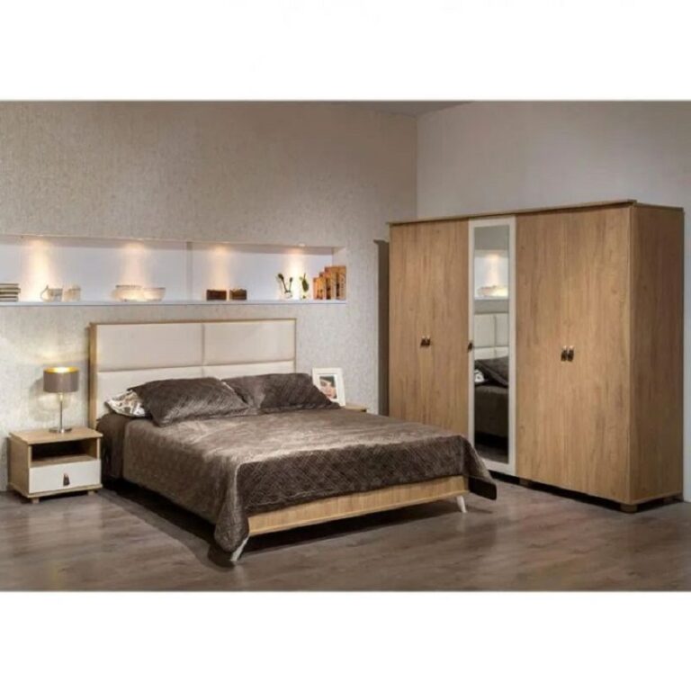 Chambre Adulte Detente Sotufab 200×160 Cm 5 Portes – Denver & Beige – CHA27DV/BG001 Tunisie