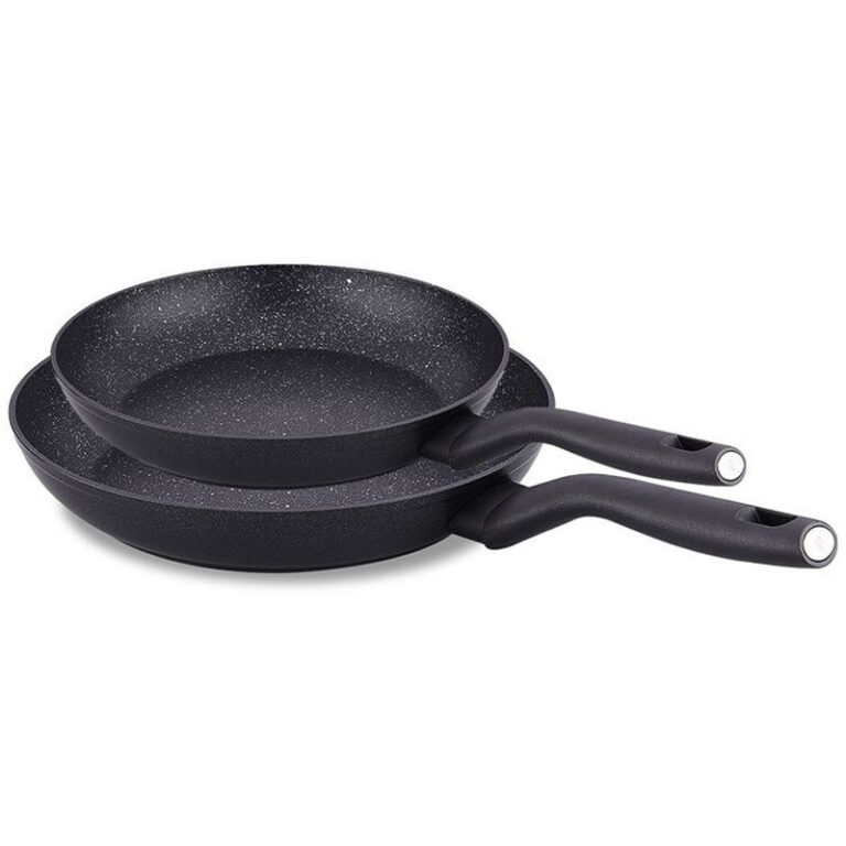 Set De 2 Poêles Korkmaz Nora Granite A2679 Noir Tunisie