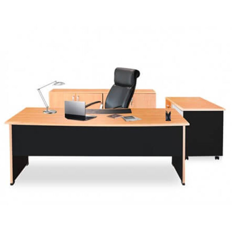 Bureau Carizma + Sous Main + Retour Bureau Sotufab – Beige – BD096 Tunisie