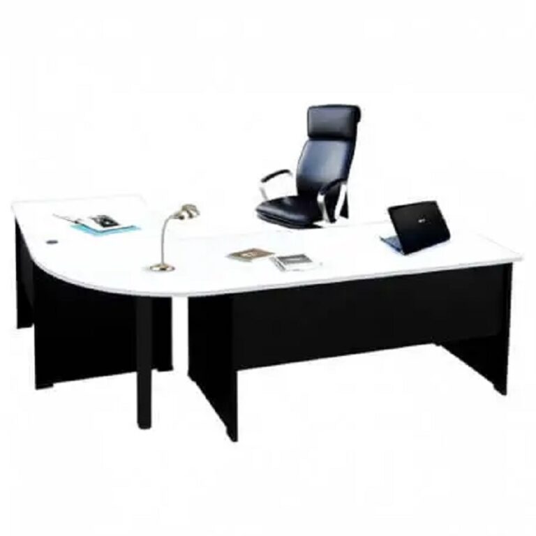 Bureau De Direction Plus Pvc  Avec Retour – Blanc – BD102 Tunisie