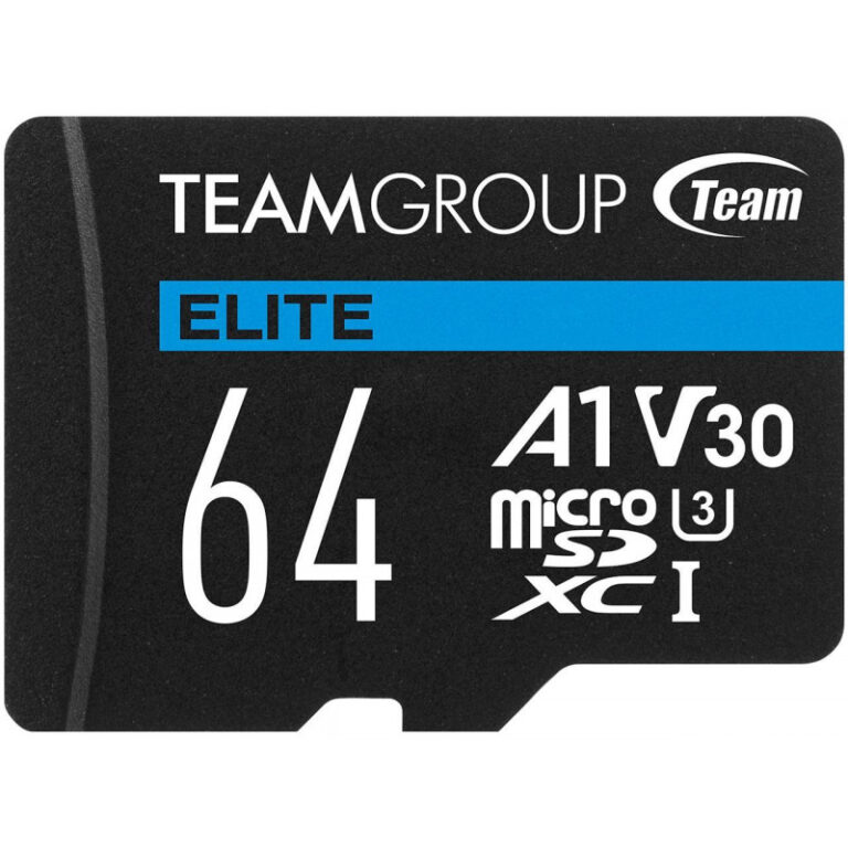 Carte Mémoire Teamgroup Elite Micro Sdxc Uhs-i A1 V30  64 Go – TEAUSDX64GIV30A103 Tunisie