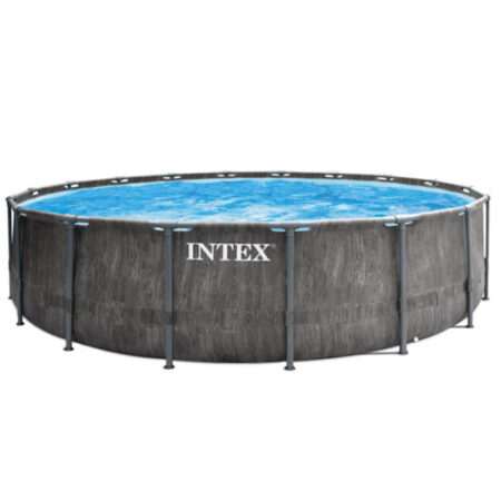 Piscine Tubulaire Intex Baltik 26744 Ronde 5.49 X 1.22 M – Gris -26744 Tunisie