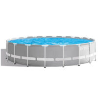 Piscine Tubulaire Intex Prism Frame Ronde 5.49 X 1.22 M Avec Pompe – Gris – 26732 Tunisie