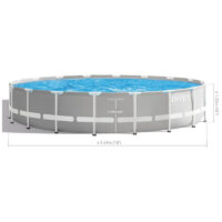 Piscine Tubulaire Intex Prism Frame Ronde 5.49 X 1.22 M Avec Pompe – Gris – 26732 Tunisie
