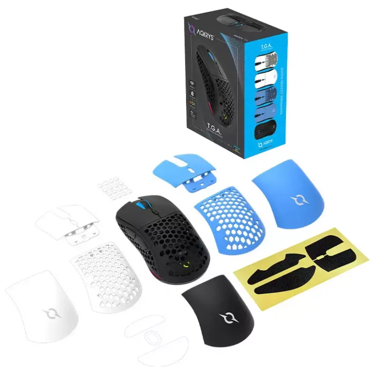 Souris Gamer AQIRYS TGA double mode – 19000 dpi – Noir Tunisie