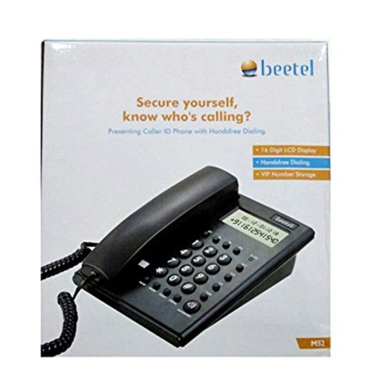 Téléphone Fixe Beetel M52 Avec Afficheur Et Haut-parleur – Noir – BEETEL-M52/NOIR Tunisie