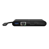 Adaptateur Multiport Avec Ports Usb-c 3.0 Vga Et Hdmi 4k – Noir -Avc004btbk Tunisie