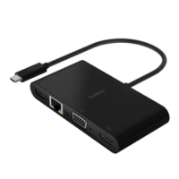 Adaptateur Multiport Avec Ports Usb-c 3.0 Vga Et Hdmi 4k – Noir -Avc004btbk Tunisie