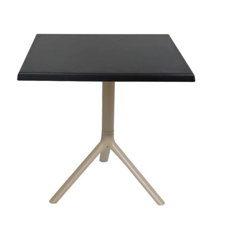 Table Bistrot Noa 3 Pieds 60×60 Cm Werzalit Socle Peinture Grège Sotufab – Noir – TBIS145GR Tunisie