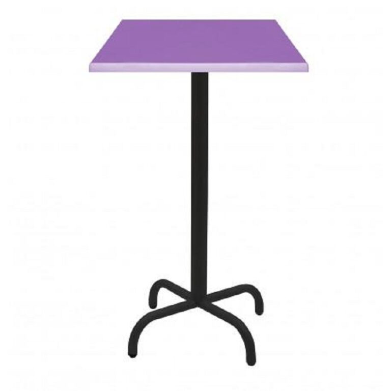 Table Haute 60×60 Cm Werzalit Socle Métallique Sotufab – TPIZ043 Tunisie