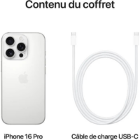 iPhone 16 Pro 128Go – Blanc – MYNE3ZD/A Tunisie