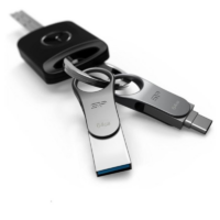 Clé Usb Silicon Power C80 64go Otg Usb 3.2 Type C – Titanium – SP064GBUC3C80V1S Tunisie