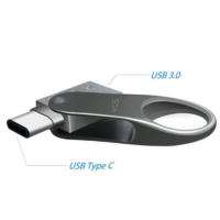 Clé Usb Silicon Power C80 64go Otg Usb 3.2 Type C – Titanium – SP064GBUC3C80V1S Tunisie