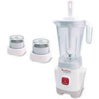 Blender + 2 Moulins Moulinex 400 W LM2421EG Blanc + Set Spatule Tefal Gratuit Tunisie