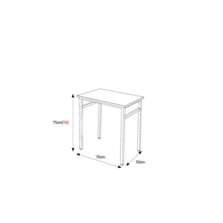 Table Étudiant C30 Top Stratifié Sotufab – Blanc – TE35 Tunisie