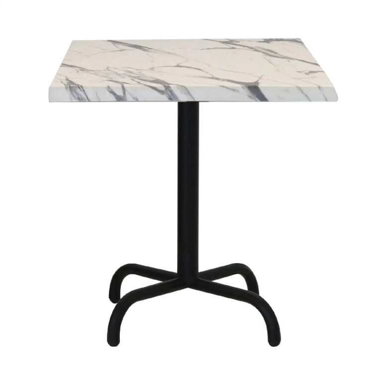 Table Bistrot 70×70 Wz Socle Métallique En Tube Rond – Afyon – TBIS093 Tunisie