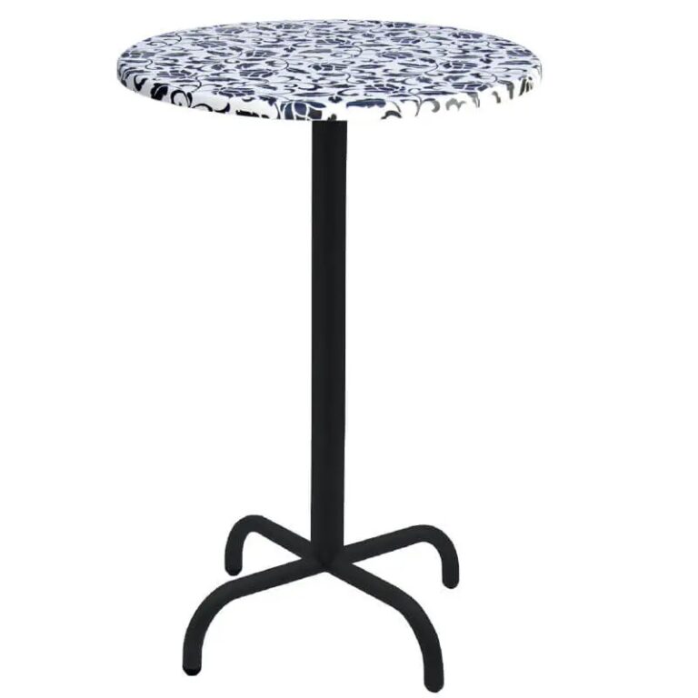 Table Haute Ronde D70 Cm Werzalit Socle Métallique Sotufab – TPIZ042 Tunisie