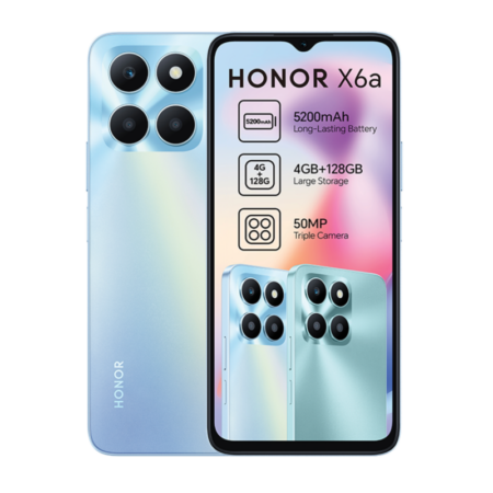 Smartphone Honor X6a 4Go – 128Go – Sky Silver Tunisie