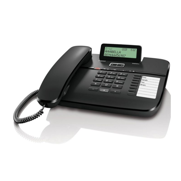 Téléphone Fixe Filaire GIGASET DA810A Noir – DA810A Tunisie