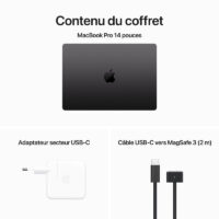 Apple Macbook Pro M3 Pro 18Go 512Go Ssd – Noir Sidéral – MRX33FN/A Tunisie