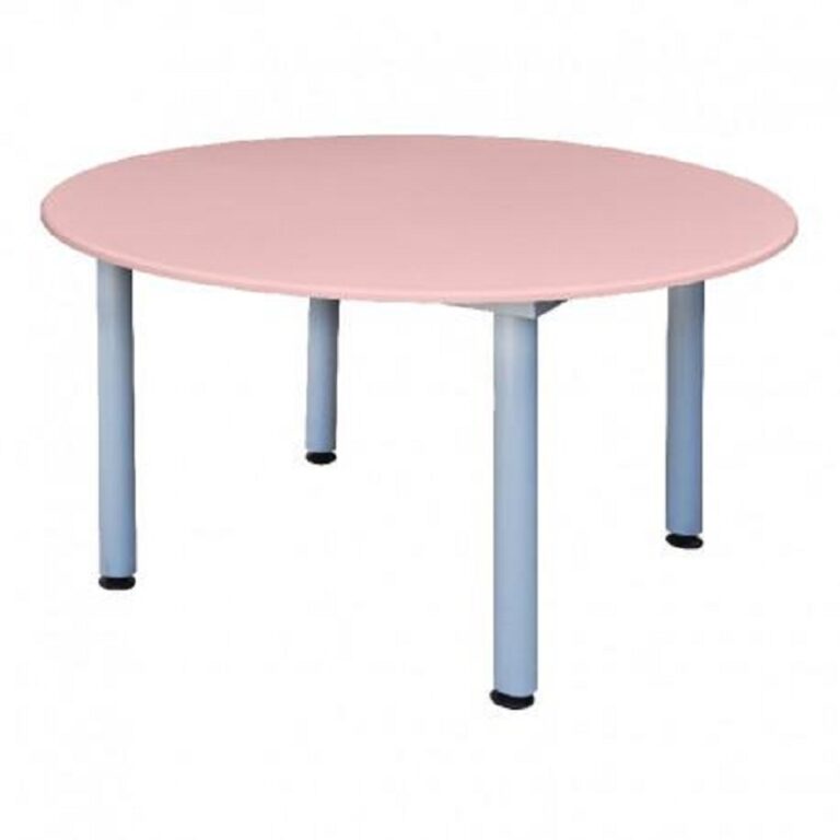 Table Maternelle Ronde Pvc D120 Sotufab – Rose – MA06 Tunisie