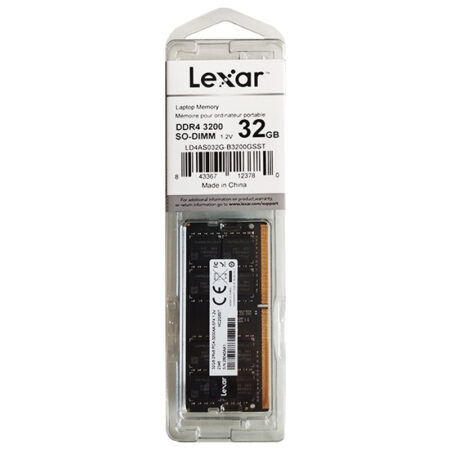 Barrette Mémoire Lexar 32 Go Ddr4 3200mhz So-dimm – LD4AS032G-B3200GSS Tunisie