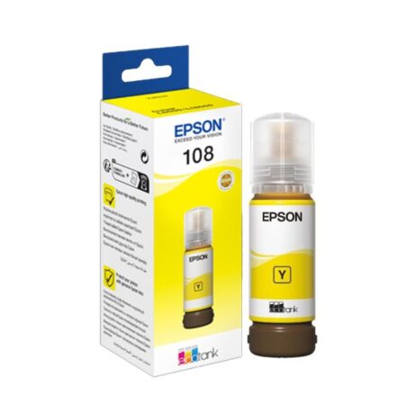 Bouteille d’encre Original Epson Ecotank 108 Jaune – C13T09C44A Tunisie