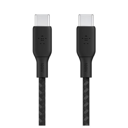 Câble De Charge Belkin Boost Charge Usb-c Vers Usb-c 100w – Noir – CAB014BT2MBK Tunisie