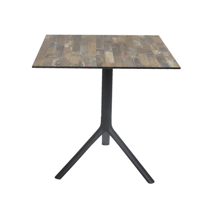 Table Bistrot Noa 3 Pieds 70×70 Cm Compact Socle Peinture Noir Sotufab – Maracaibo – TBIS146NR Tunisie