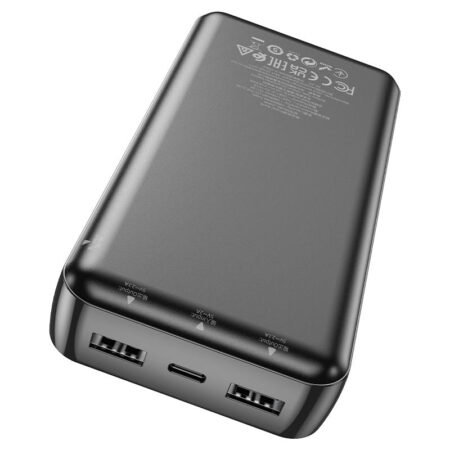 Power Bank Hoco J100 20000 mAh – Noir – HOCO-J100A Tunisie