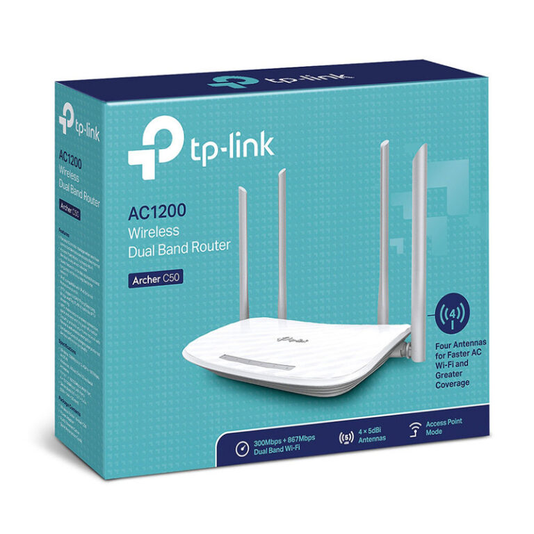 Point D’accès routeur Tp Link Double Bande Ac1200 – Blanc – tl-archer C50 Tunisie