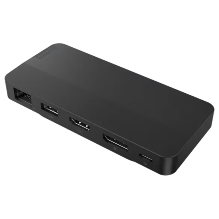 Station D’accueil Lenovo Usb-c Pour Deux Écrans Avec Adaptateur 100 W – Noir – 40B90100EU Tunisie