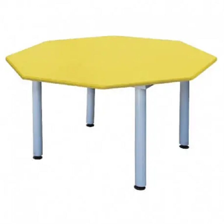 Table Maternelle Hexa Pvc D120 Sotufab – Jaune – MA05 Tunisie
