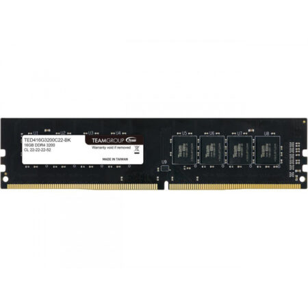 Barrette Mémoire Team GROUP 16 Go DDR4 3200 MHZ – TED416G3200C2201 Tunisie