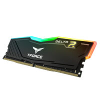 Barrette Mémoire TeamGroup T-FORCE DELTA R BLACK RGB 16 GO (2x 8 Go) 3200 Mhz – TF3D416G3200HC16FDC01 Tunisie