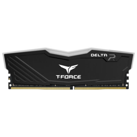 Barrette Mémoire TeamGroup T-FORCE DELTA R BLACK RGB 16 GO (2x 8 Go) 3200 Mhz – TF3D416G3200HC16FDC01 Tunisie