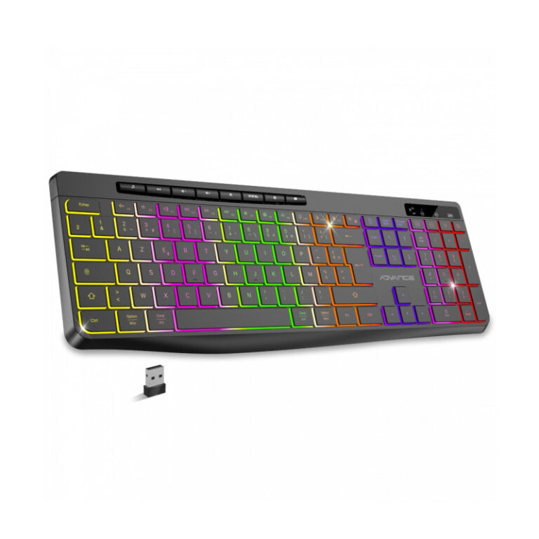 Clavier Gamer Sans Fil ADVANCE R-TYPE CLA-310BK RGB Noir – CLA-310BK Tunisie