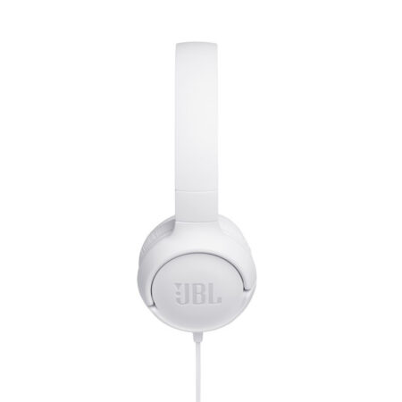 Micro Casque JBL T500 Filaire – Blanc Tunisie