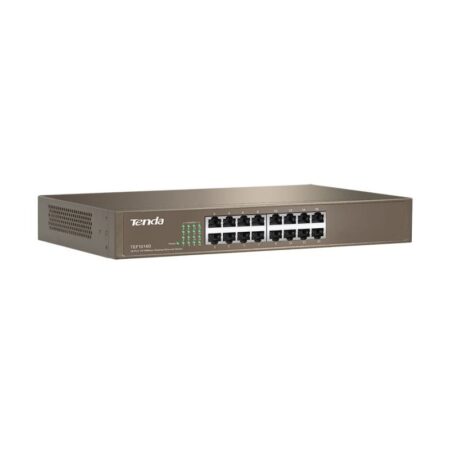 Switch De Bureau Tenda Tef1016d 16 Ports Fast Ethernet 10/100 Mbps – TEF1016D Tunisie