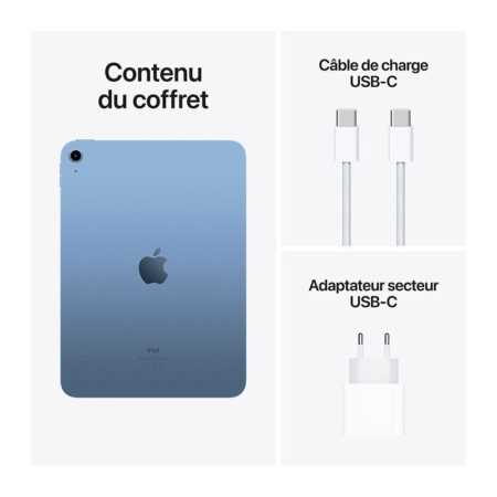 IPAD Apple 2022 WIFI + CELLULAR 64 Go Bleu –  MPQ13NF/A Tunisie