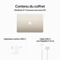 Apple Macbook Pro M2  8go  256 Go – Starlight – MQKU3FN/A Tunisie