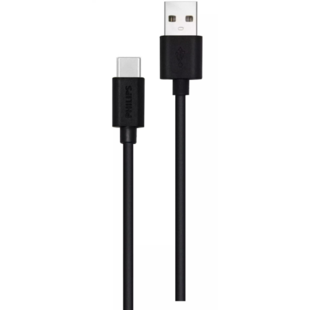 Câble USB-A vers USB-C de 1.2 m Philips – Noir -DLC3014A/00 Tunisie