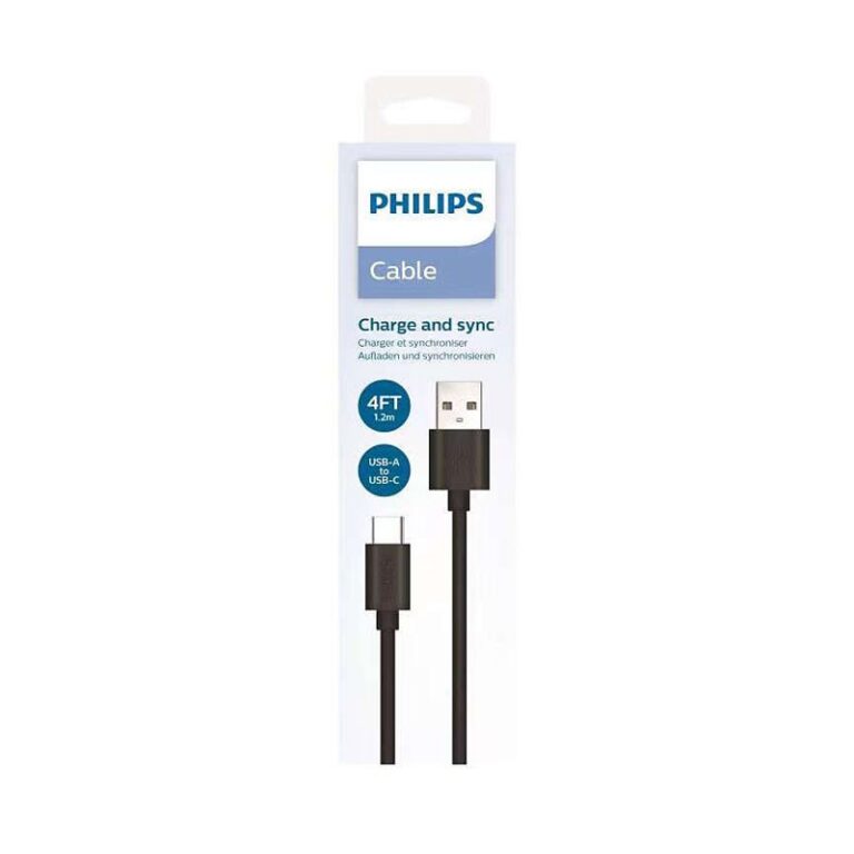 Câble USB de 1.2 m Philips – Noir -DLC3014U/00 Tunisie