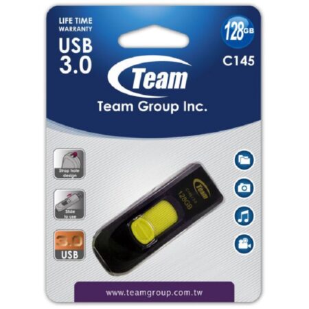 Clé Usb Team Group C145 128go Usb 3.0 – Noir&vert – TC1453128GY01 Tunisie