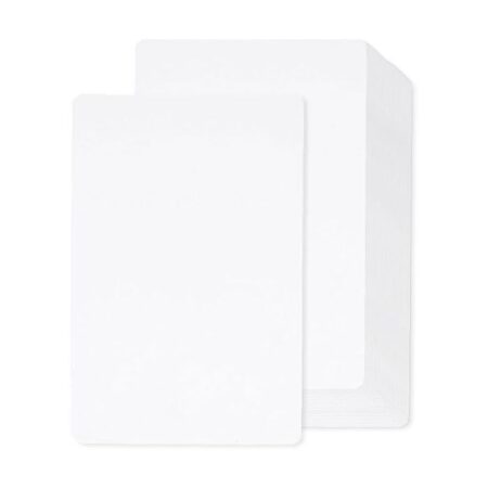 Paquet De 100 Cartes Blanches Adaptables En Pvc 30 Ml 0.76mm – Blanc – CBGC0030W Tunisie