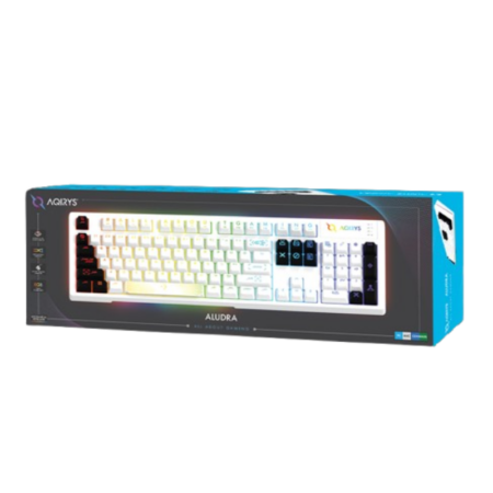 Clavier Gamer Filaire Aqirys Aludra RGB – Blanc Tunisie